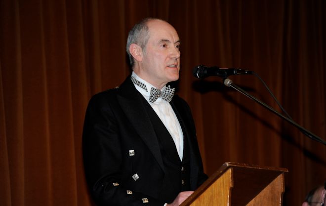 John Nichol delivering the Immortal Memory