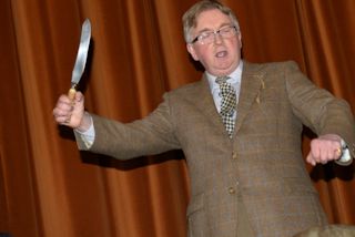 Grant Lees addressing the haggis